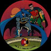 1993 SkyBox Skycaps Knightfall - Foil #B3 Classic Batman & Robin! Front