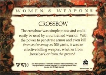 2007 Rittenhouse Xena Dangerous Liasons - Women and Weapons #WW10 Crossbow Back