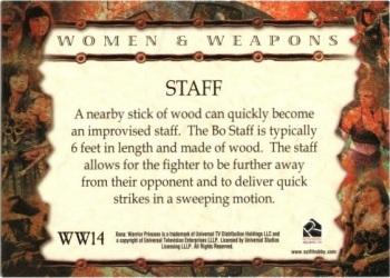 2007 Rittenhouse Xena Dangerous Liasons - Women and Weapons #WW14 Staff Back