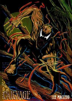 1995 Fleer Ultra Spider-Man - Golden Web #2 Carnage Front