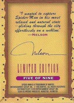 1995 Fleer Ultra Spider-Man - Masterpieces #5 Spider-Man Back