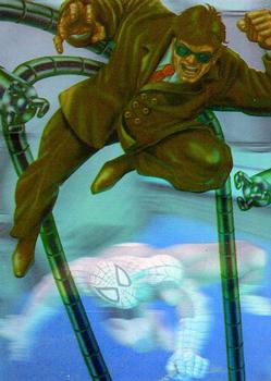 1995 Fleer Ultra Spider-Man - HoloBlast #2 Spider-Man vs. Dr. Octopus Front