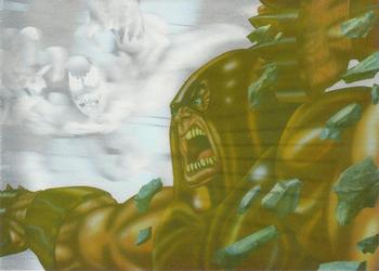 1995 Fleer Ultra Spider-Man - HoloBlast #5 Venom vs. Juggernaut Front
