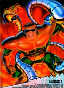1995 Fleer Ultra Spider-Man - ClearChrome #1 Dr. Octopus Back