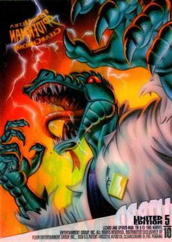 1995 Fleer Ultra Spider-Man - ClearChrome #5 Lizard Back
