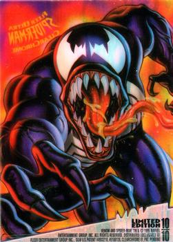 1995 Fleer Ultra Spider-Man - ClearChrome #10 Venom Back