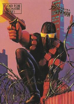 1995 Fleer Ultra Spider-Man - Gold Foil Signature Series #6 Blood Rose Front