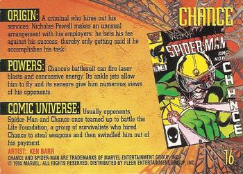 1995 Fleer Ultra Spider-Man - Gold Foil Signature Series #16 Chance Back