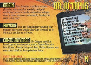 1995 Fleer Ultra Spider-Man - Gold Foil Signature Series #19 Dr. Octopus Back