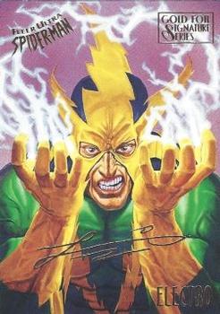 1995 Fleer Ultra Spider-Man - Gold Foil Signature Series #21 Electro Front