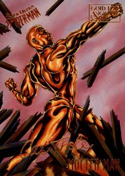 1995 Fleer Ultra Spider-Man - Gold Foil Signature Series #38 Molten Man Front