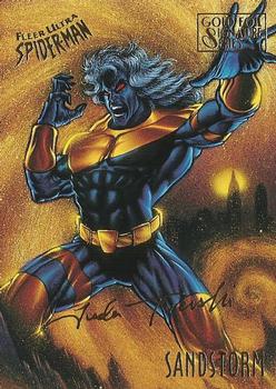 1995 Fleer Ultra Spider-Man - Gold Foil Signature Series #47 Sandstorm Front