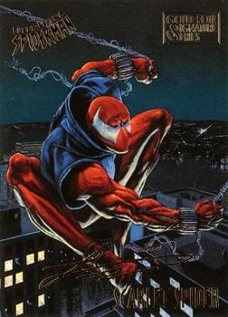 1995 Fleer Ultra Spider-Man - Gold Foil Signature Series #48 Scarlet Spider Front