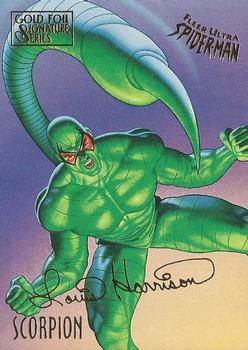 1995 Fleer Ultra Spider-Man - Gold Foil Signature Series #49 Scorpion Front