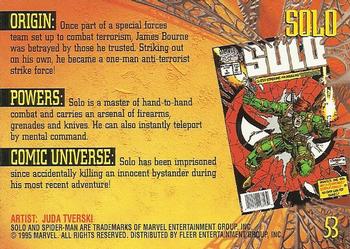 1995 Fleer Ultra Spider-Man - Gold Foil Signature Series #53 Solo Back