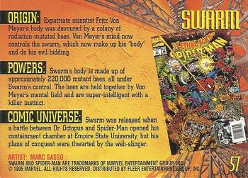 1995 Fleer Ultra Spider-Man - Gold Foil Signature Series #57 Swarm Back