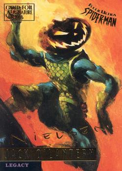 1995 Fleer Ultra Spider-Man - Gold Foil Signature Series #73 Jack O'Lantern Front