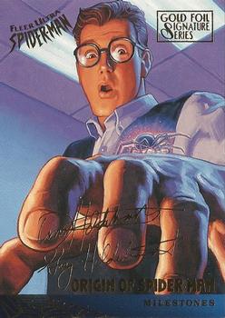 1995 Fleer Ultra Spider-Man - Gold Foil Signature Series #85 Origin of Spider-Man Front