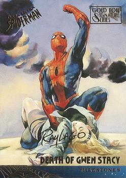 1995 Fleer Ultra Spider-Man - Gold Foil Signature Series #86 Death of Gwen Stacy Front