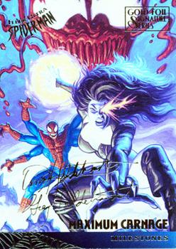 1995 Fleer Ultra Spider-Man - Gold Foil Signature Series #91 Maximum Carnage Front