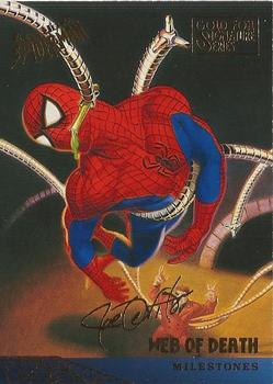 1995 Fleer Ultra Spider-Man - Gold Foil Signature Series #96 Web of Death Front