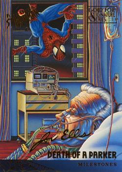 1995 Fleer Ultra Spider-Man - Gold Foil Signature Series #98 Straight on 'Til Morning Front