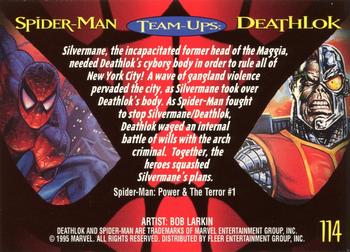 1995 Fleer Ultra Spider-Man - Gold Foil Signature Series #114 Deathlok Back