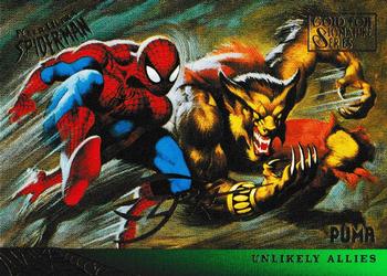 1995 Fleer Ultra Spider-Man - Gold Foil Signature Series #133 Puma Front