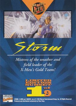 1994 Ultra X-Men - Team Portrait #1 Storm Back