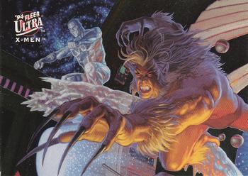 1994 Ultra X-Men - Team Portrait #7 Iceman / Sabretooth Front