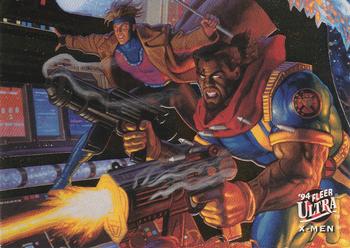 1994 Ultra X-Men - Team Portrait #8 Gambit / Bishop Front