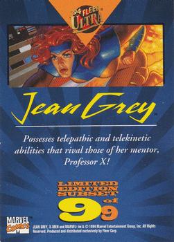 1994 Ultra X-Men - Team Portrait #9 Jean Grey Back