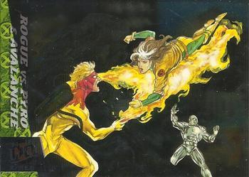 1994 Ultra X-Men - X-Men's Greatest Battles #2 Rogue vs. Pyro & Avalanche Front
