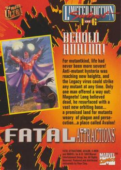 1994 Ultra X-Men - Fatal Attractions #1 Behold Avalon! Back