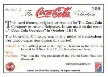 1994 Collect-A-Card Coca-Cola Collection Series 2 #105 A. Beigneux - 1948 Back