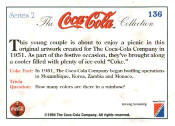 1994 Collect-A-Card Coca-Cola Collection Series 2 #136 Original art - 1951 Back