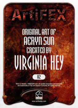 2003 Rittenhouse Farscape Season 4 - ArtiFex #X2 Aeryn Sun Back