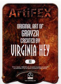 2003 Rittenhouse Farscape Season 4 - ArtiFex #X8 Grayza Back
