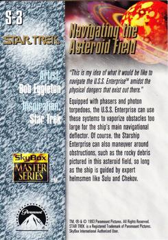 1993 SkyBox Star Trek Master Series - Spectra Cards #S3 Navigating the Asteroid Field Back