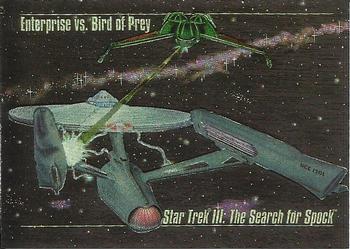 1993 SkyBox Star Trek Master Series - Spectra Cards #S4 Enterprise vs. Bird of Prey Front