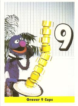 1992 Idolmaker Sesame Street #10 Grover 9 Cups Front