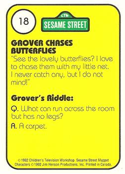 1992 Idolmaker Sesame Street #18 Grover 17 Butterflies Back