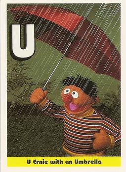 1992 Idolmaker Sesame Street #37 U Ernie with an Umbrella Front