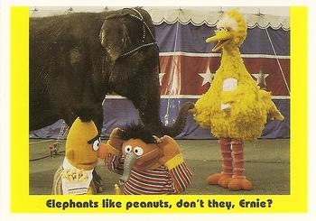 1992 Idolmaker Sesame Street #51 Elephants like peanuts, don't they, Ernie? Front