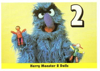 1992 Idolmaker Sesame Street #3 Herry Monster 2 Dolls Front