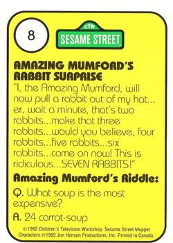 1992 Idolmaker Sesame Street #8 Amazing Mumford 7 Rabbits Back