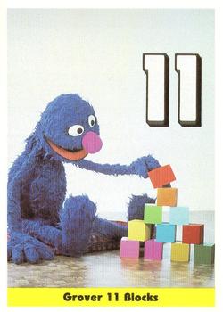 1992 Idolmaker Sesame Street #12 Grover 11 Blocks Front
