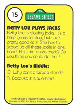 1992 Idolmaker Sesame Street #15 Betty Lou 14 Jacks Back