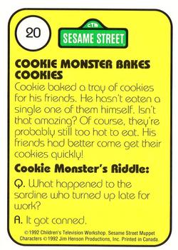 1992 Idolmaker Sesame Street #20 Cookie Monster 19 Cookies Back