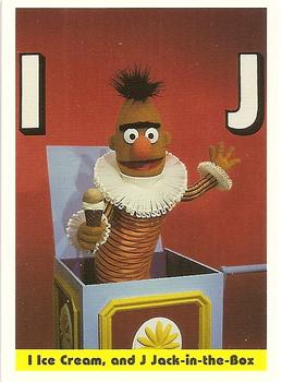 1992 Idolmaker Sesame Street #28 I Ice Cream, and J Jack-in-the-Box Front